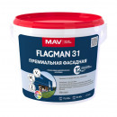 Краска MAV FLAGMAN 31 премиальная прозрачно-белая 1 л фасадная База D