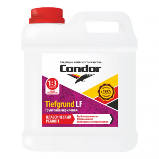 Грунтовка акриловая Condor Tiefgrund LF (1:3) 10 кг