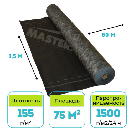 Мембрана супердиффузионная Mastermax 3 TOP 75 м2