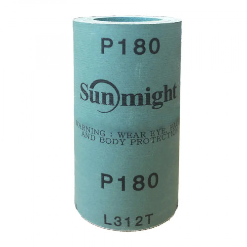 Наждачная бумага на пленке в рулоне 115 мм х 5 м P180 SunMight 1