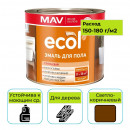 Эмаль ECOL MAV ПФ-266 светло-коричневая 2,4 л для пола