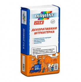 Штукатурка Диамант 215 К "Камешковая" белая 1,5 мм 25 кг