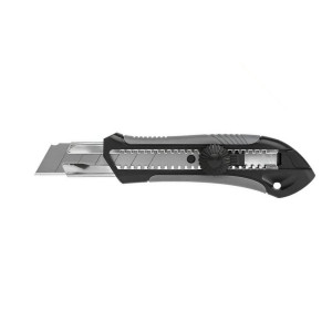 Нож канцелярский выдвижной 25мм BLACK LINE STARTUL (ST0926)
