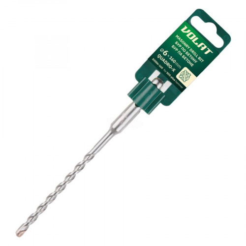 Бур (сверло) 6х100х160 мм бур SDS-plus QUARDO-X ВОЛАТ (83006-160) 1