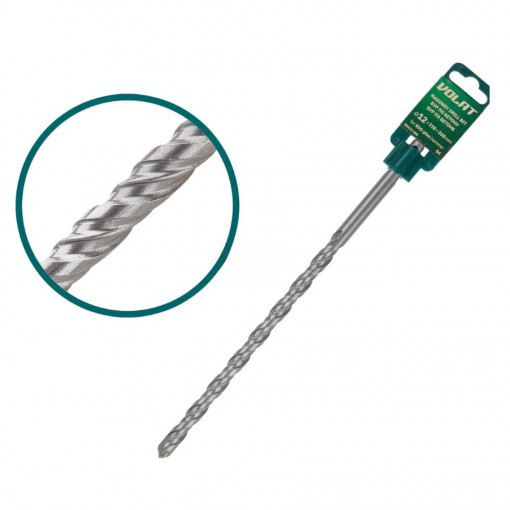 Бур (сверло) 12х210х260 мм SDS-plus S4 ВОЛАТ (82112-260)