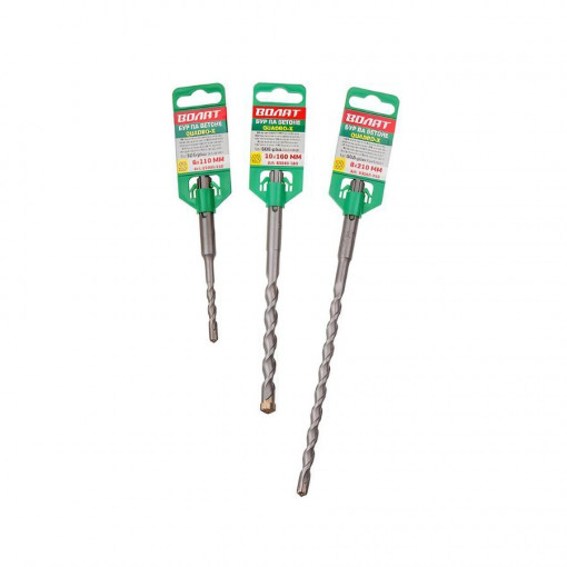 Бур (сверло) 6х150х210 мм SDS-plus ВОЛАТ (82106-210)