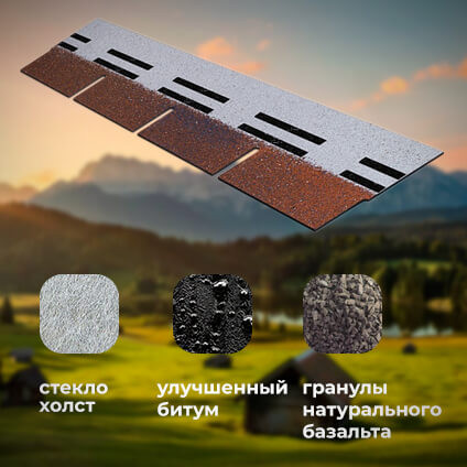 Фасадная плитка Технониколь Hauberk (Хауберк) Баварский Кирпич 2 м² 6
