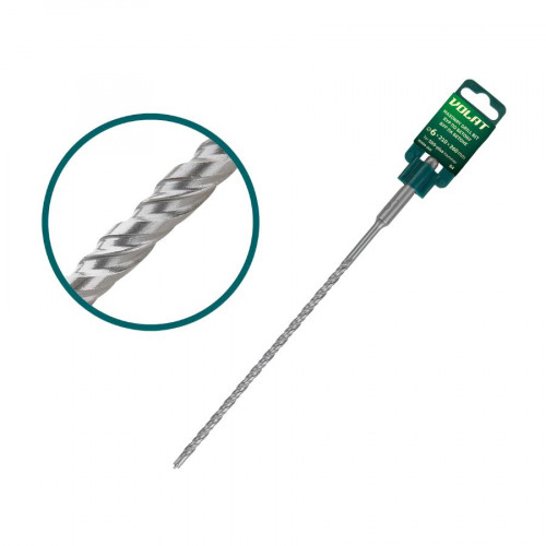 Бур (сверло) 6х210х260 мм SDS-plus S4 ВОЛАТ (82106-260) 1