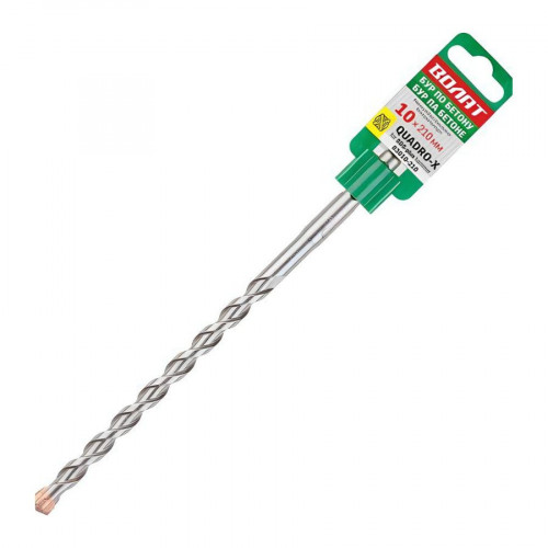 Бур (сверло) 10х160х210 мм SDS-plus QUADRO-X ВОЛАТ (83010-210) 1