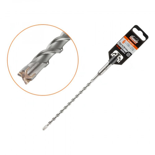 Бур (сверло) 6х150х210 мм SDS-plus QUADRO-X GEPARD (GP1206-210) 1