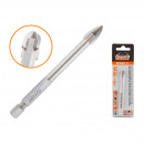 Сверло по кафелю и стеклу 10х100 мм четырехкромочное шестигранное GEPARD (GP2081-11)