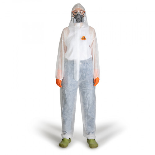 Защитный одноразовый комбинезон Jeta Safety JPC-110 с капюшоном (р-р XXL) 4