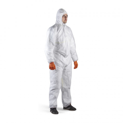Защитный одноразовый комбинезон Jeta Safety JPC-100 с капюшоном (р-р XXL)