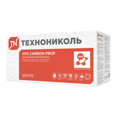 Пенополистирол XPS ТЕХНОНИКОЛЬ Carbon Prof Slope 4,2 % элемент K 1200х600х35/60 мм 2