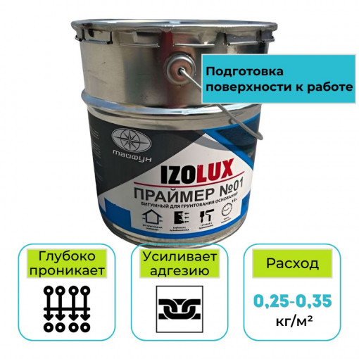Праймер битумный IzoLUX №01 40 кг