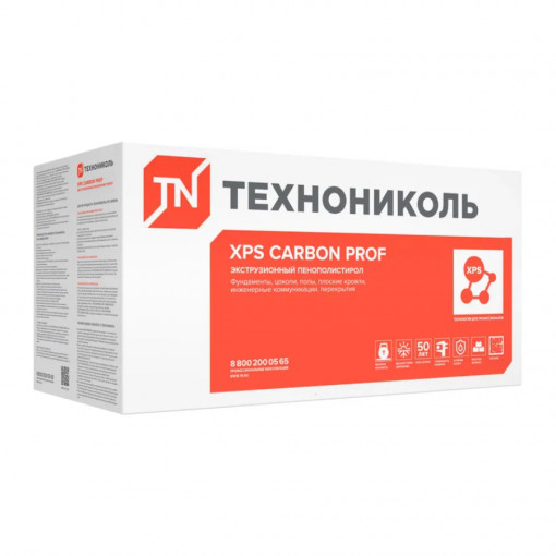Пенополистирол ТехноНИКОЛЬ Carbon Prof ТВ 1180х580х120 мм