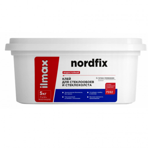 Клей для стеклообоев ilmax ready nordfix 5 кг