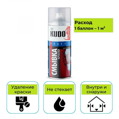 Смывка старой краски KUDO универсальная 0,52 л 1
