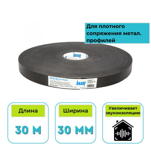 Лента уплотнительная Кнауф Дихтунгсбанд 30 мм х 30 м (РФ)