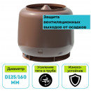 Колпак вентиляционный ТехноНИКОЛЬ D160 коричневый
