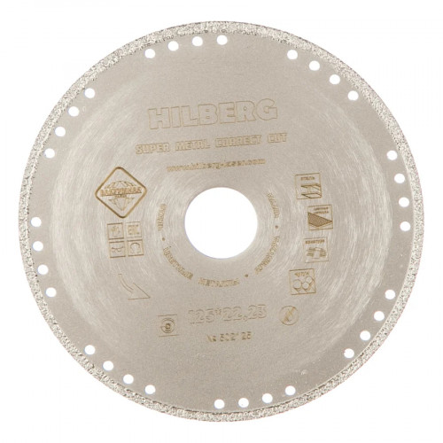 Круг отрезной по металлу 125x22.23 мм Hilberg Super Metal Сorrect Cut 1