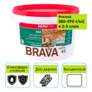 Лак акриловый для дерева MAV BRAVA ACRYL 43 (ВД-АК-1043) глянцевый 3 л