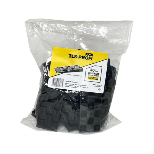 Клин монтажный TLS Profi 95х45х14 мм (для окон и дверей) 30 шт