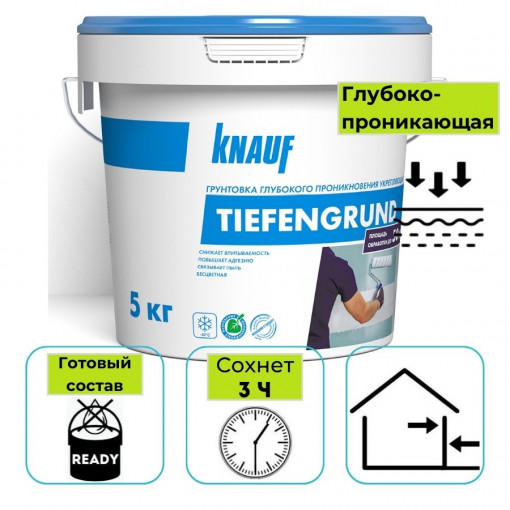 Грунтовка Кнауф Тифенгрунд 5 кг