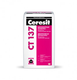 Штукатурка Ceresit СТ 137 "Камешковая" под окраску 1,5 мм 25 кг