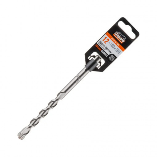 Бур (сверло) 12х100х160 мм GEPARD SDS-plus Quadro-x (GP1212-160)
