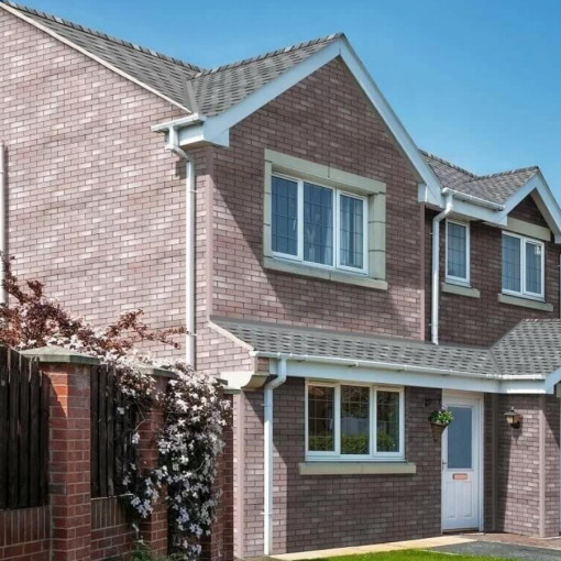 Фасадная плитка Технониколь Hauberk (Хауберк) Мраморный Кирпич 2 м²