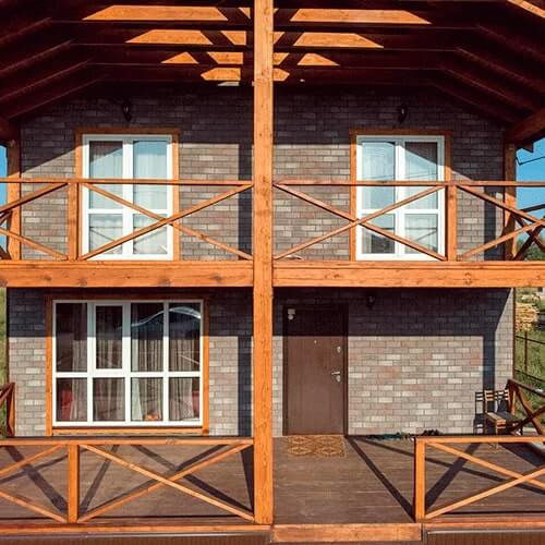 Фасадная плитка Технониколь Hauberk (Хауберк) Мраморный Кирпич 2 м²