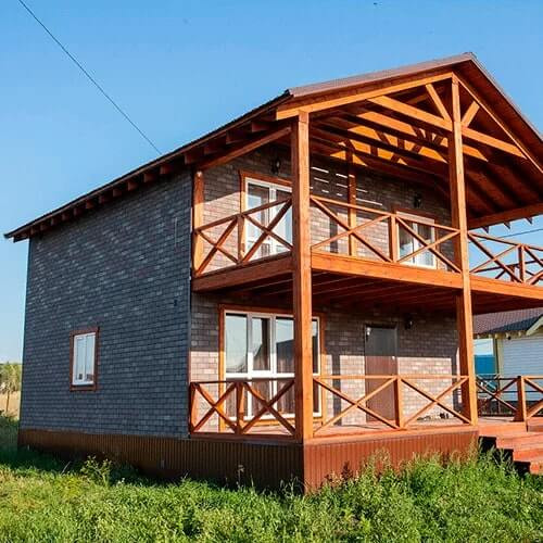 Фасадная плитка Технониколь Hauberk (Хауберк) Мраморный Кирпич 2 м²