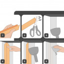 Лента американка армированная STRAIT-FLEX TUFF TAPE (без перфорации) 51 мм х 30,5 м