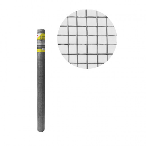 Сетка тканая оцинкованная Lihtar 2,5х2,5х0,4 мм 25 м2 в рулоне