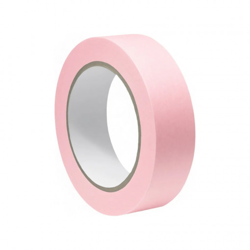 Лента малярная рисовая бумага 30 мм х 50 м Lucky Washi Sensitive сверхтонкая, розовая