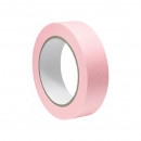 Лента малярная рисовая бумага 50 мм х 50 м Lucky Washi Sensitive сверхтонкая, розовая