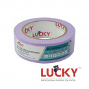 Лента малярная рисовая бумага 38 мм х 50 м Lucky Washi Delicate сверхтонкая, фиолетовая