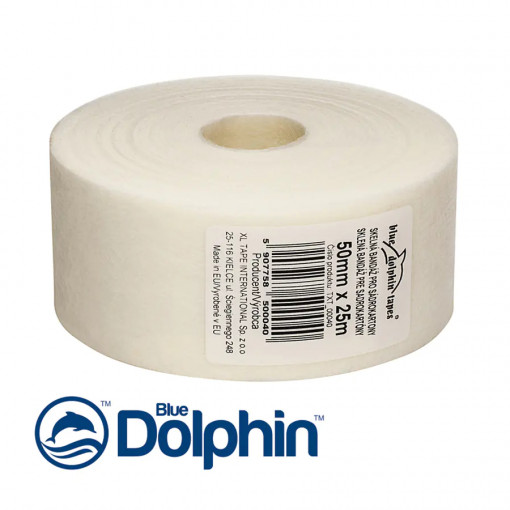 Лента флизелиновая для заделки швов Blue Dolphin 50 мм х 25 м