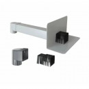 Воронка парапетная ТехноНИКОЛЬ 100х100 длиной 650 мм с отводом и листоуловителем