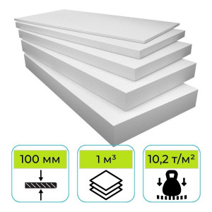 Пенопласт ППТ-15 А-Р 2000х1000х100 мм Стройпласт