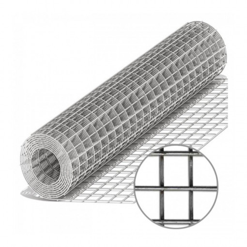 Сетка сварная оцинкованная 25х25х0,8 мм в рулоне 10 м2