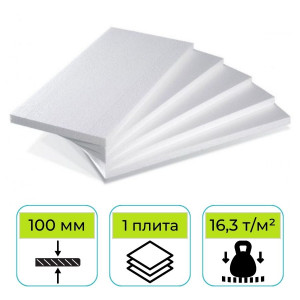 Пенопласт ППТ-20 Н-А-Р 1000х500х100 мм Стройпласт