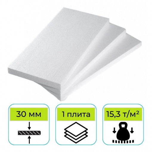 Пенопласт ППТ-20Н-А 1000х500х30 мм Согрей-М