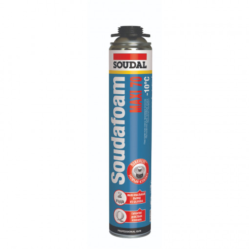 Пена монтажная Soudal Soudafoam Maxi 70 зимняя профессиональная 870 мл