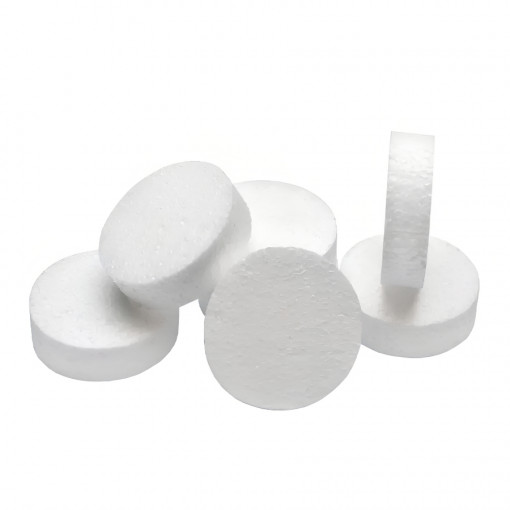 Заглушка для дюбеля из пенопласта 67х17 мм 500 шт белая