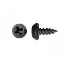 Саморез клоп по металлу 3,5x11 мм черный острый 50 шт STARFIX