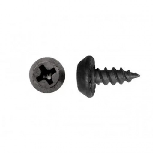 Саморез клоп по металлу 3,5x11 мм черный острый 50 шт STARFIX