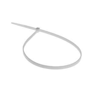 Хомут-стяжка нейлоновая 2,5х200 мм Starfix белая 100 шт