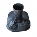 Воронка парапетная ТехноНИКОЛЬ 100х100 длиной 650 мм с отводом и листоуловителем